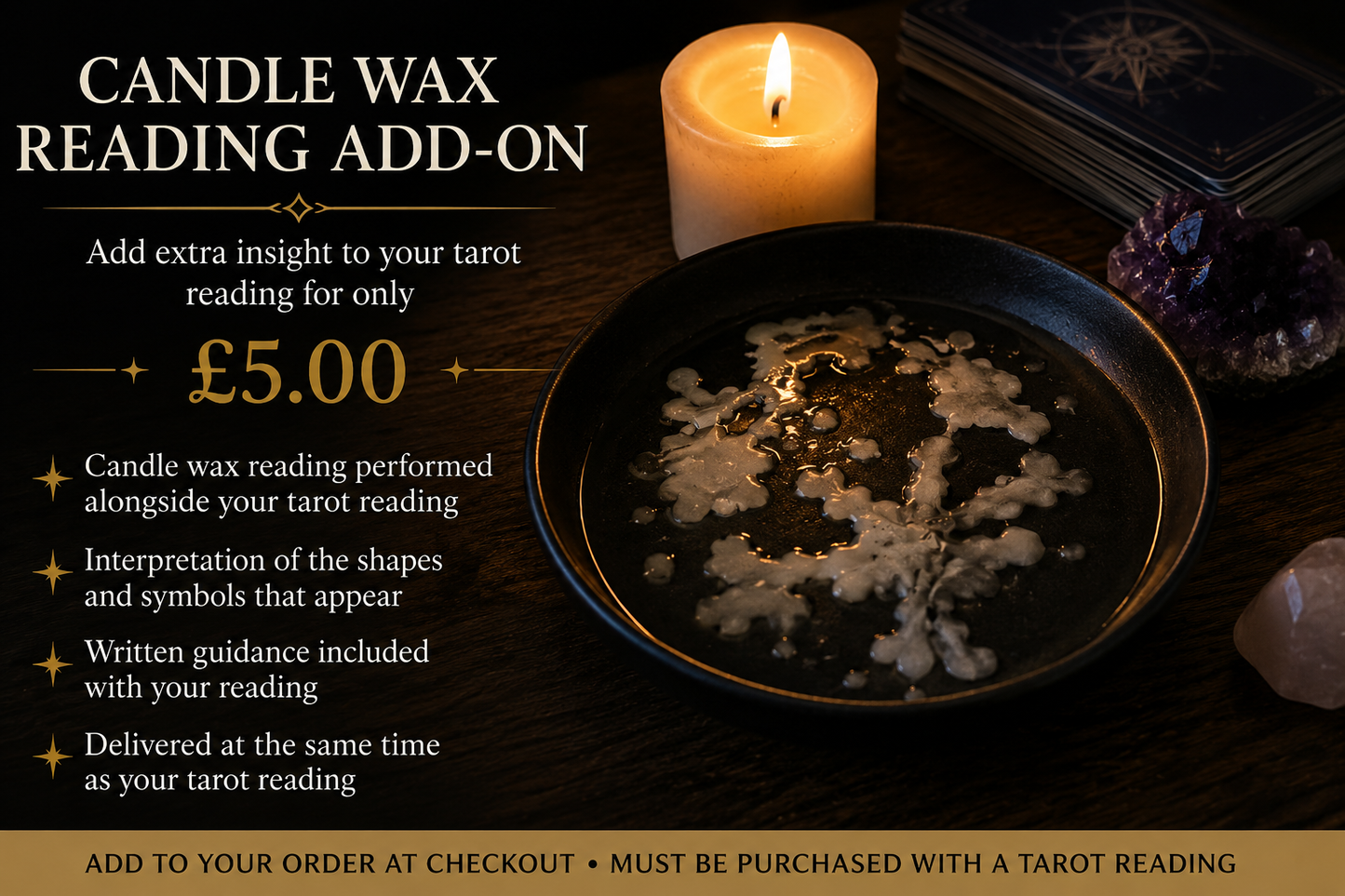 Candle Wax Reading Add-On - Tarot Orders Only